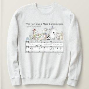 SWEATSHIRT NOUS POISSONS BREBIS UN JUMENT AIGRETTES ORIGNAL S
