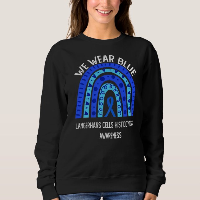 Sweatshirt Nous Portons Bleu Pour Langerhans Cellules Histioc (Devant)