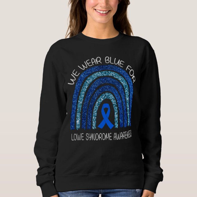 Sweatshirt Nous Portons Du Ruban Bleu Pour La Ra De Sensibili (Devant)