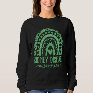Sweatshirt Nous Portons Green Kidney Disease Awareness Mois L