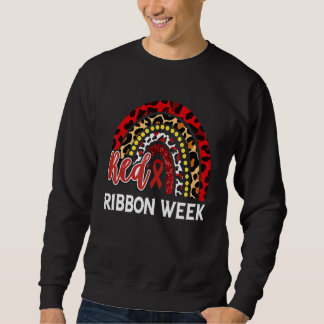 Sweatshirt Nous Portons Rouge Pour La Semaine Ruban Rouge Sen