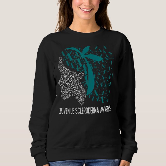 Sweatshirt Nous Portons Turquoise Pour La Sensibilisation Des (Devant)