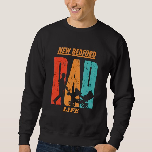 Sweatshirt Nouveau Bedford Native Fundy State Flag Papa Paren (Devant)
