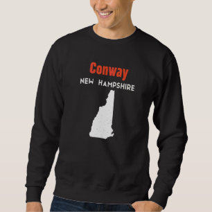 Sweatshirt Nouveau Hampshire Usa État Amérique Voyage Conway