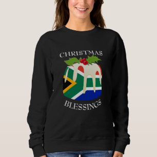 Sweatshirt Nouveauté Afrique du Sud Pudding de Noël