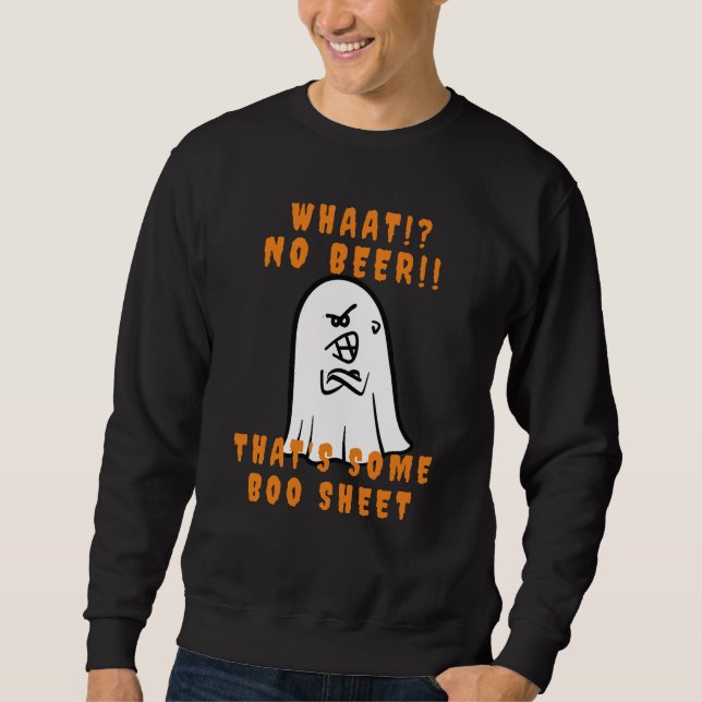 Sweatshirt Nouveauté Bière Pun, C'est Boo Sheet Halloween Gho (Devant)