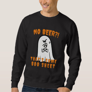 Sweatshirt Nouveauté Halloween Bière Pun Déplaisant Feu d'col