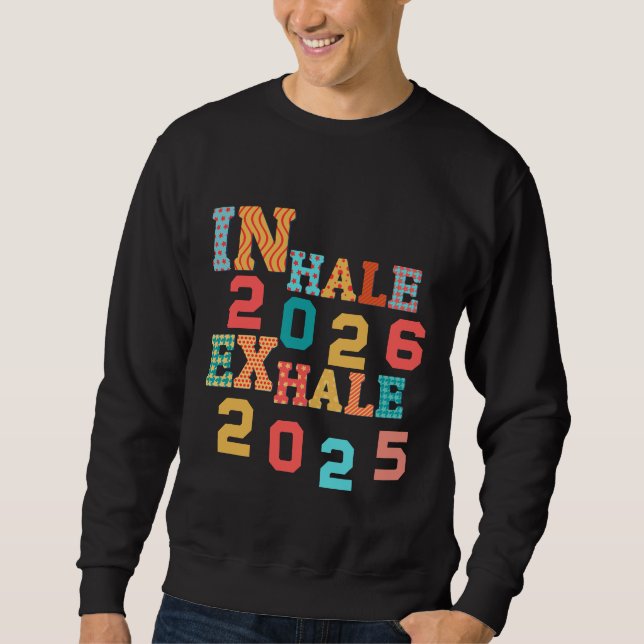 Sweatshirt Nouvel an drôle et heureux (Devant)