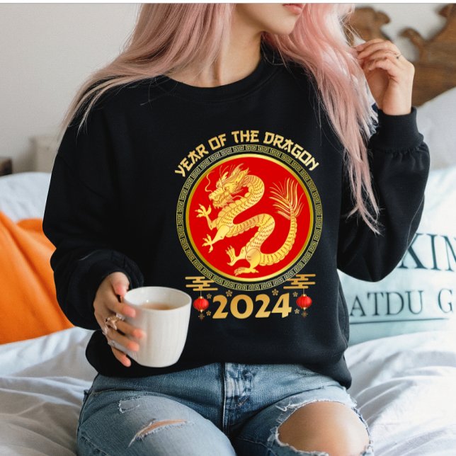 Sweatshirt Nouvel An lunaire chinois 2024 - Année du Dragon (Créateur téléchargé)