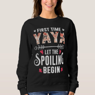 Sweatshirt Nouvelle grand-mère pour la première fois Yaya lai