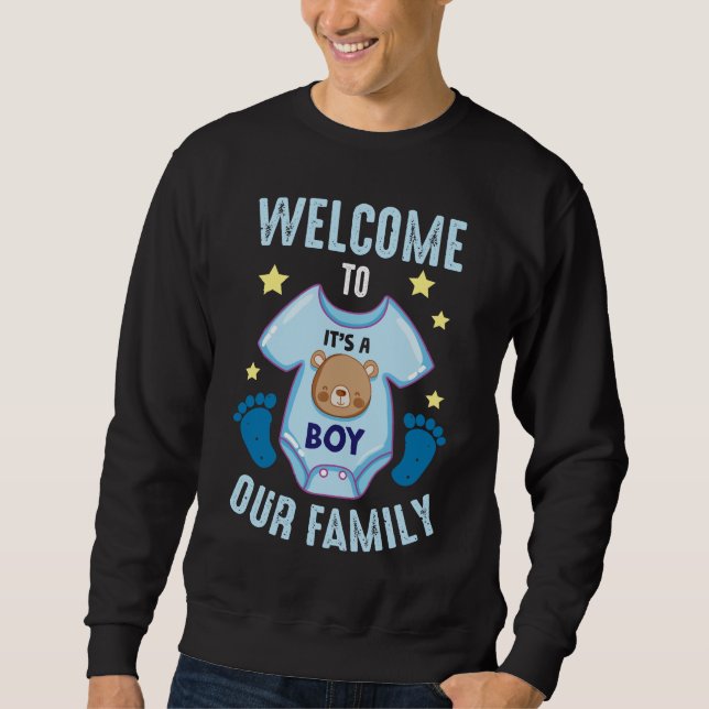 Sweatshirt Nouvelle révélation du genre chez les bébés C'est  (Devant)