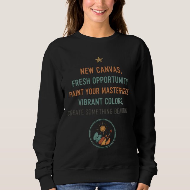Sweatshirt Nouvelle toile aube (Devant)