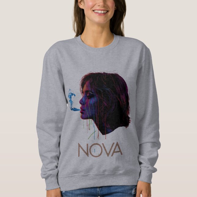 Sweatshirt Nova Glow Peinture Silence (Devant)