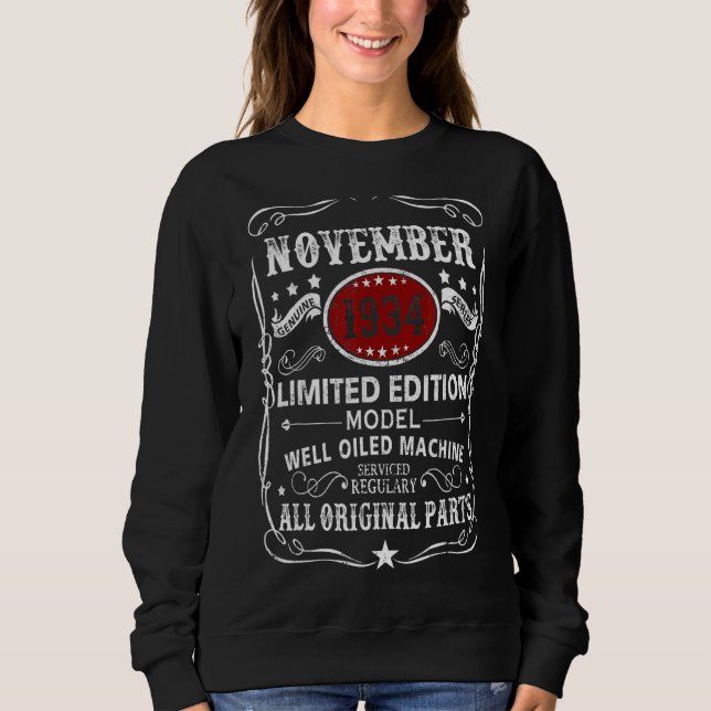 Sweatshirt November 1934  Model Well Oiled Machine (Devant)