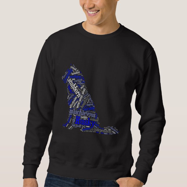 Sweatshirt Nuage de mots Husky (Devant)