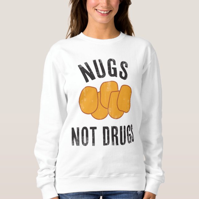 Sweatshirt Nuages et non drogues (Devant)