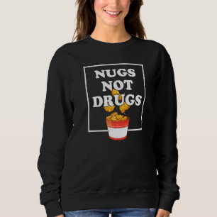 Sweatshirt Nuages et non drogues Poulet Agricole Nuggets Alim