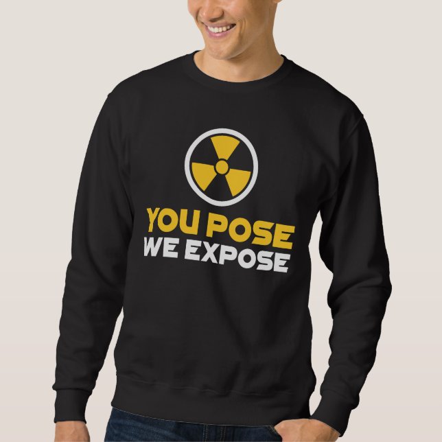 Sweatshirt Nucléaire radioactif de cadeau de technologie de (Devant)