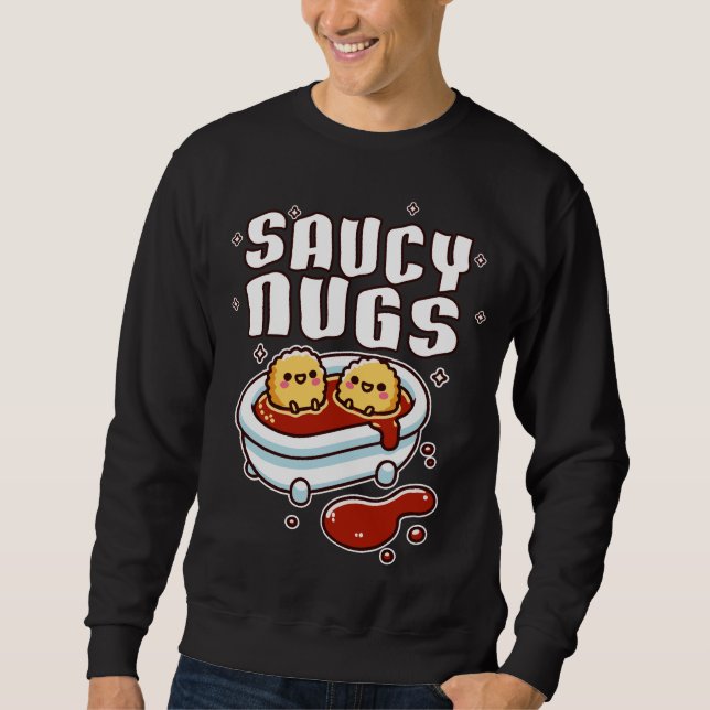 Sweatshirt Nuggets de poulet à la soupe (Devant)