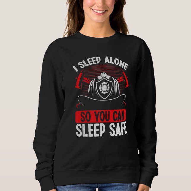 Sweatshirt Nuit Pompier Femme Girlfriend Night Shift (Devant)