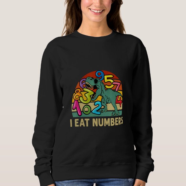 Sweatshirt Number Learning calculator costume matc day Math O (Devant)