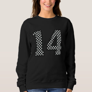 Sweatshirt Numéro 14 À damiers
