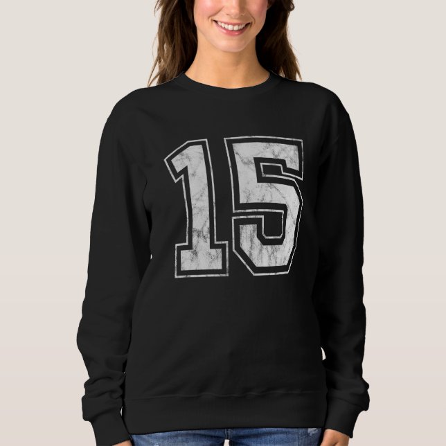 Sweatshirt Numéro 15 (Devant)