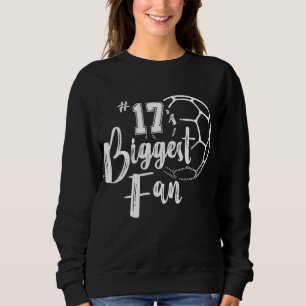 Sweatshirt Numéro 17 le plus grand joueur de Fan Soccer Maman