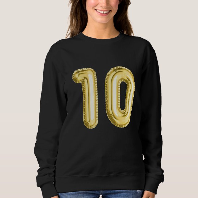 Sweatshirt Numéro Dix 10 (Devant)