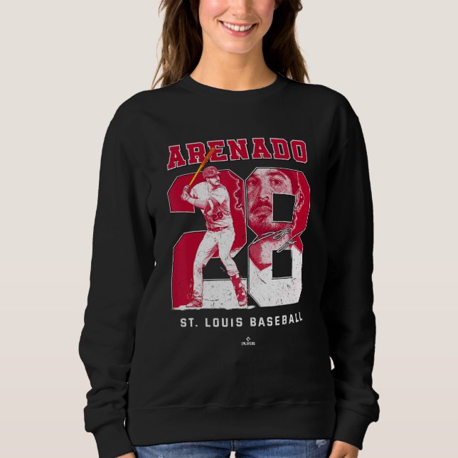 Sweatshirt Numéro et portrait Nolan Arenado St Louis MLBPA 1 (Devant)