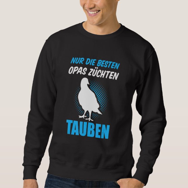Sweatshirt Nur Die Besten Opas Pigeon Breeders Pigeons (Devant)