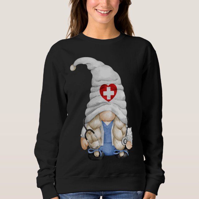 Sweatshirt Nurse Famille Groupe Halloween Costumes Avec Coupe (Devant)