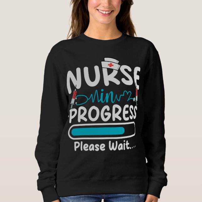 Sweatshirt Nurse in Progress Loading Women (Devant)