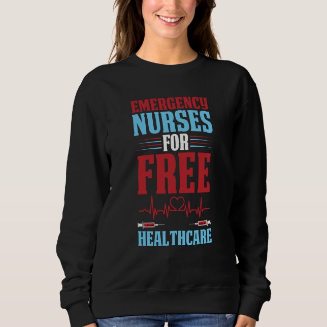 Sweatshirt Nursing Healthcare Hospital  Caretaker Emergency N (Devant)