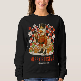 Sweatshirt Nutcracker Goose Noël Holiday