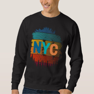 Sweatshirt NYC New York City Conception colorée