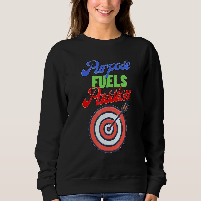 Sweatshirt Objectif Alimente La Passion Blanche (Devant)