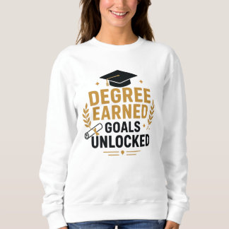 Sweatshirt Objectifs de diplôme obtenus Débloqués Femmes Dipl