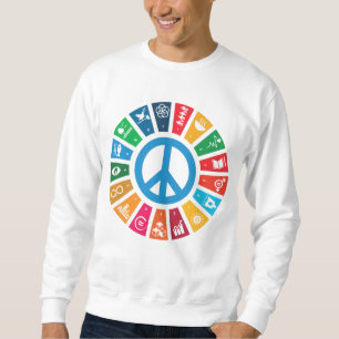 Sweatshirt Objectifs mondiaux de durabilité de la paix Inspir