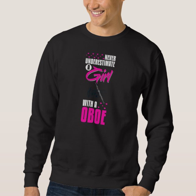 Sweatshirt Oboe Instrument Music Player Débutant Leçon Obois (Devant)