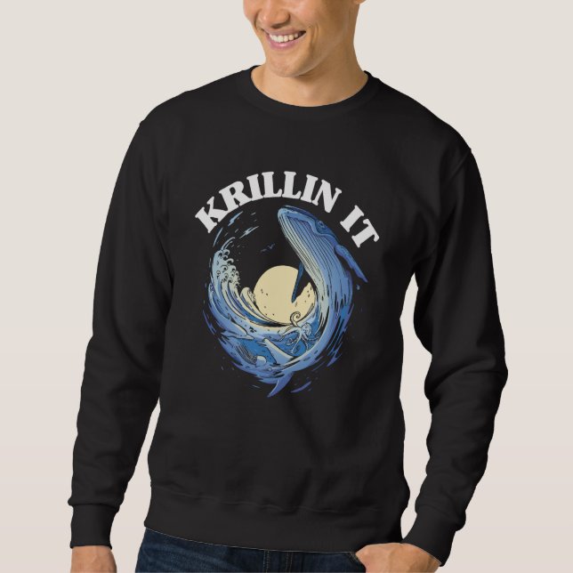 Sweatshirt Observateur de baleines Krillin ça (Devant)