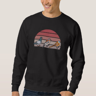 Sweatshirt Observation des oiseaux rétro