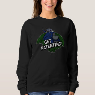 Sweatshirt Obtenez un brevet ! Gorille Et Chat