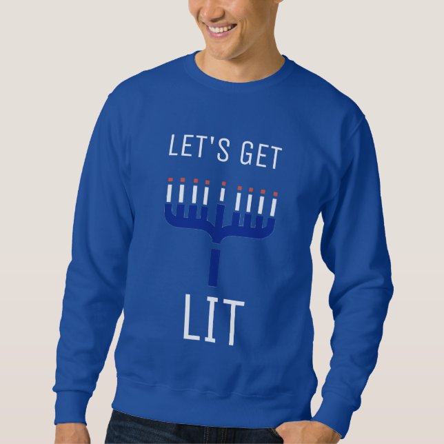 Sweatshirt Obtenons le Lit Hanoukka (Devant)