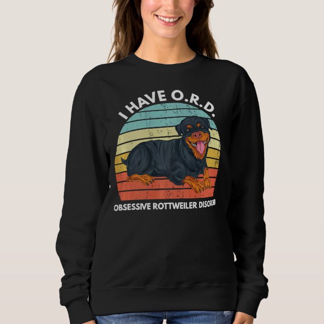 Sweatshirt Obtenu Avec Rottweilers Rottweiler Cute Rottie 6 (Devant)