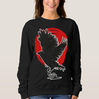 Sweatshirt Occult Crow Gothic Baphomet Raven Emo Witchcraft