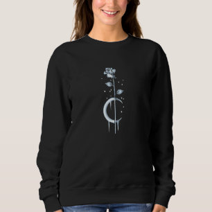 Sweatshirt Occult Moon Rose Luna Witchcraft Witch Gothic Zip