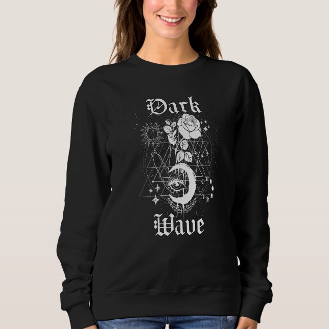 Sweatshirt Occulte Goth Lune Gothique Punk Grunge Dark Wave   (Devant)