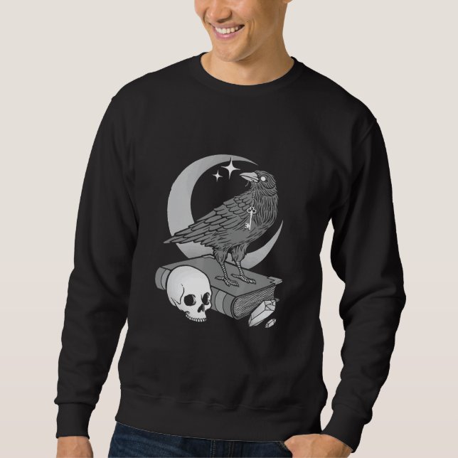 Sweatshirt Occultisme Mysticisme Mort Amour Crâne 2 (Devant)