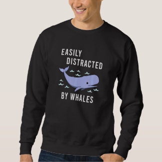 Sweatshirt Océan Nature Distrait Par La Sueur Des Baleines